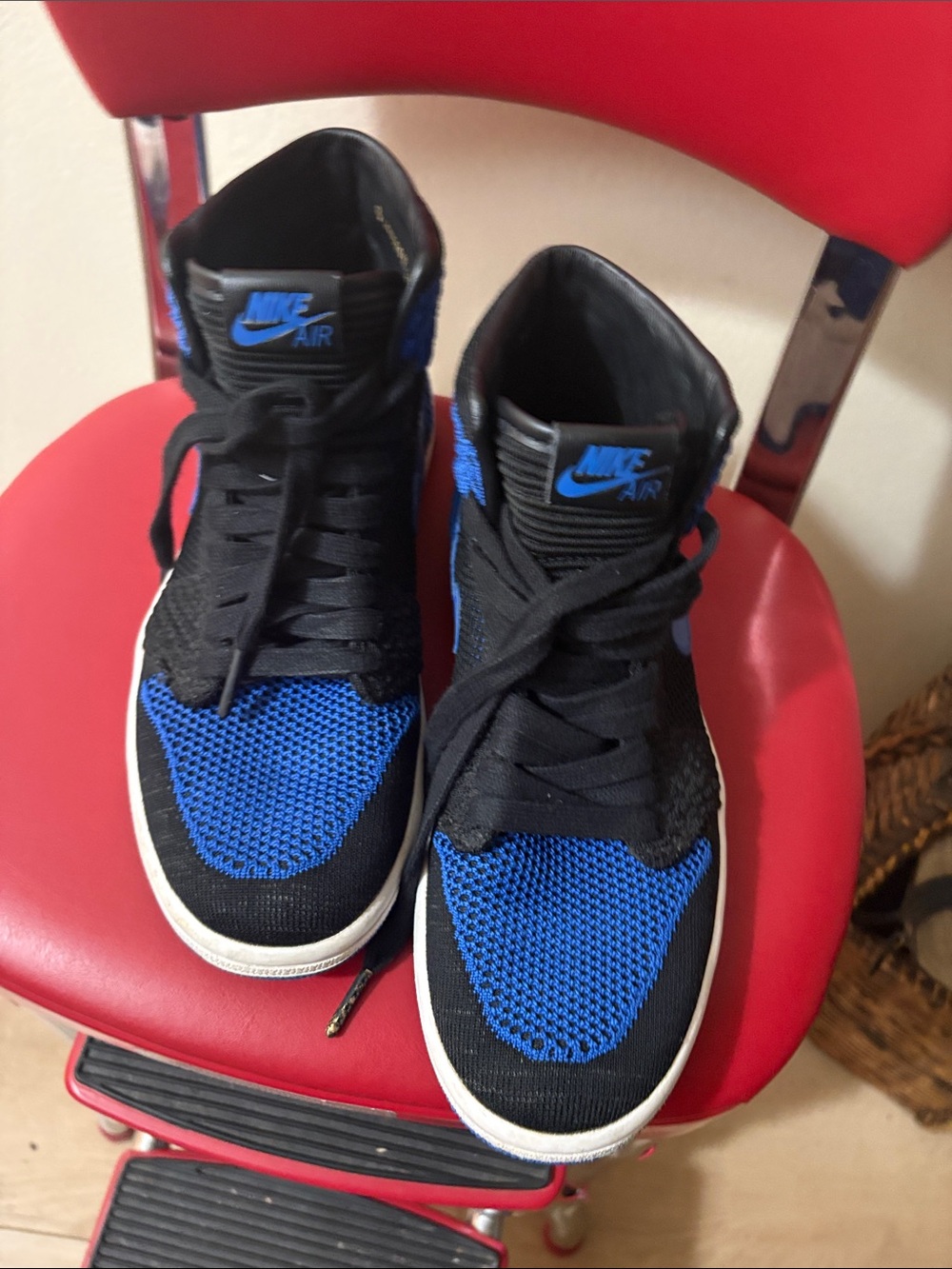 Jordan 1 nike FLYNIT royal 2017 High-Top Sneakers - Black and Blue